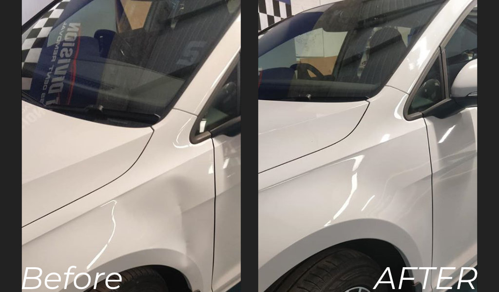 Before and After Volswagen Dent Removal